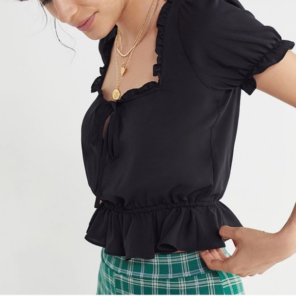 UO Riley Ruffle Top - Picture 3 of 5